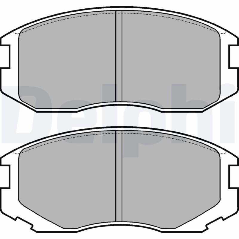 DELPHI Bremsbelagsatz, Scheibenbremse LP1594