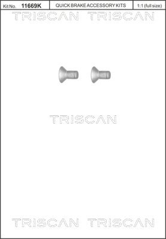 TRISCAN Bolt, brake disc