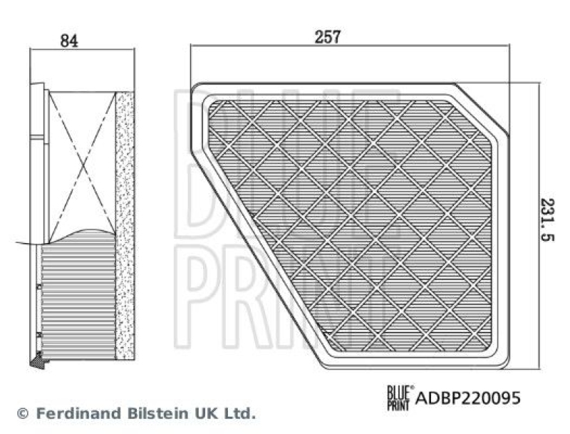 BLUE PRINT Luftfilter