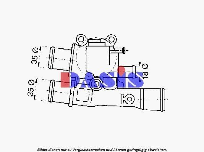 AKS DASIS Thermostat für Kühlmittel / Kühlerthermostat