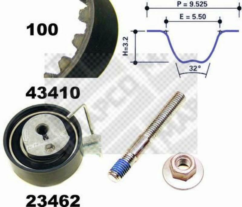 MAPCO Timing Belt Set