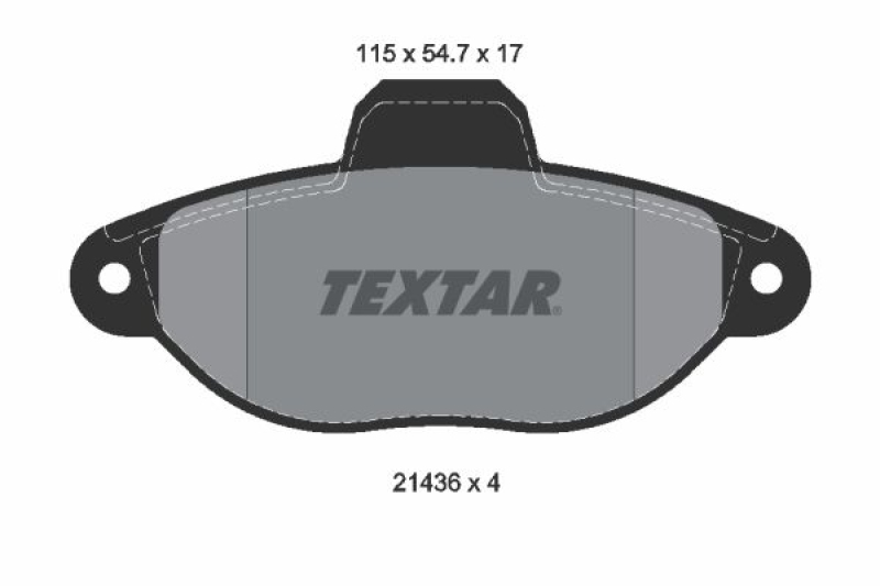 TEXTAR Bremsbelagsatz, Scheibenbremse Q+ 2143602