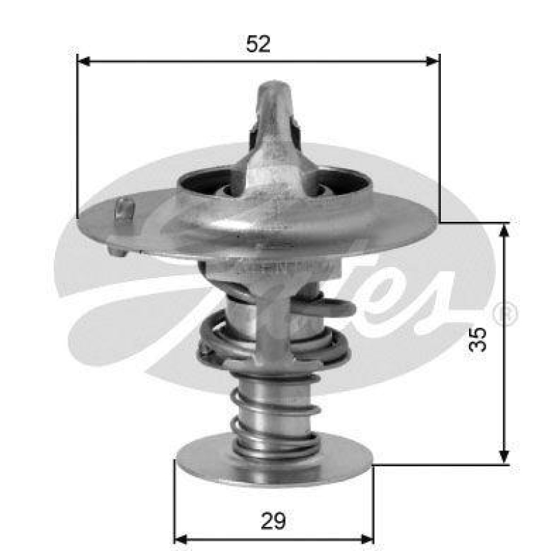 GATES Thermostat, coolant