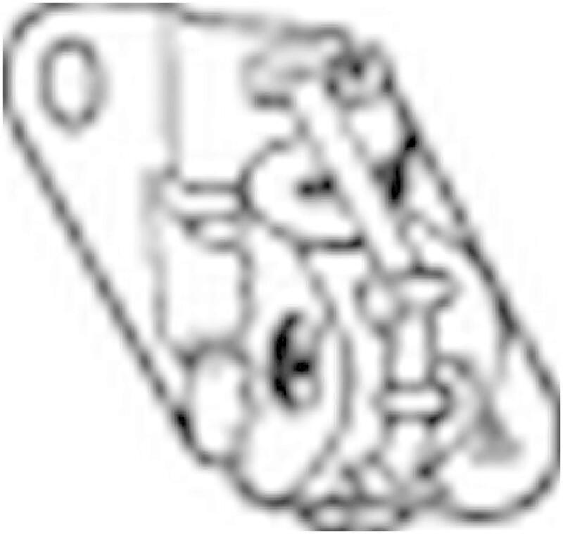 BOSAL Gummistreifen, Abgasanlage 255-172