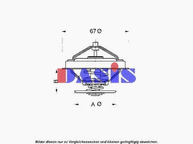 AKS DASIS Thermostat für Kühlmittel / Kühlerthermostat