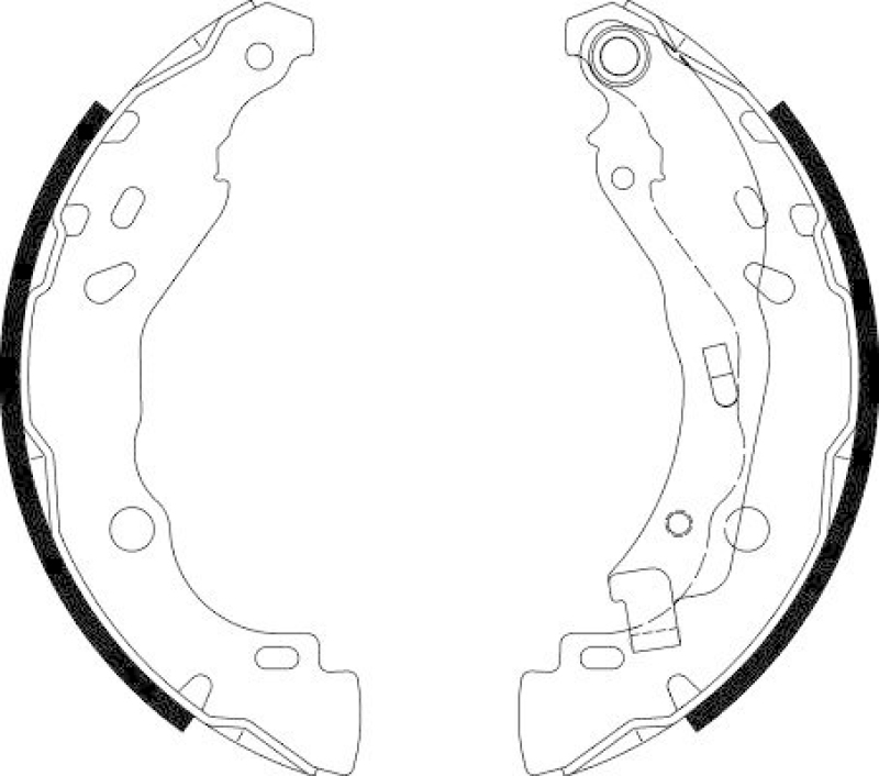 HELLA Bremsbackensatz 8DB 355 020-081