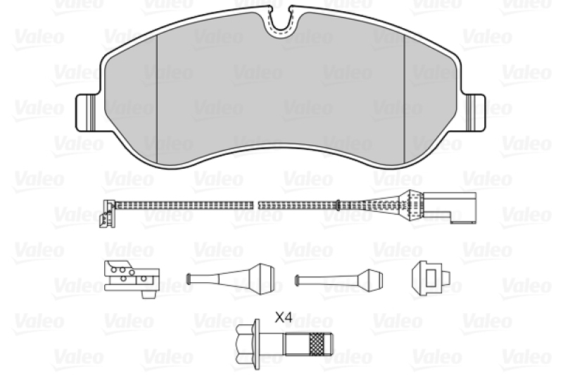 VALEO Brake Pad Set, disc brake