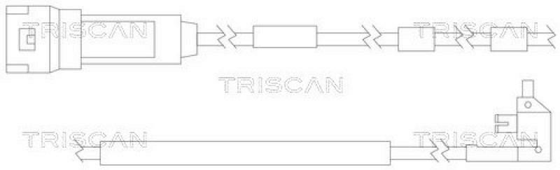 TRISCAN Warning Contact, brake pad wear