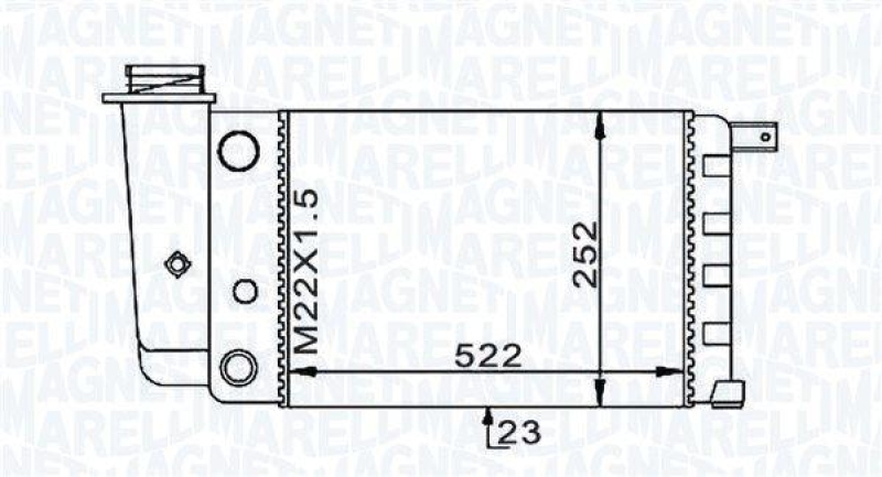 MAGNETI MARELLI K&uuml;hler, Motork&uuml;hlung 350213101000