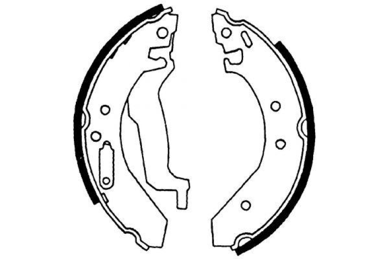 MAPCO Bremsbackensatz