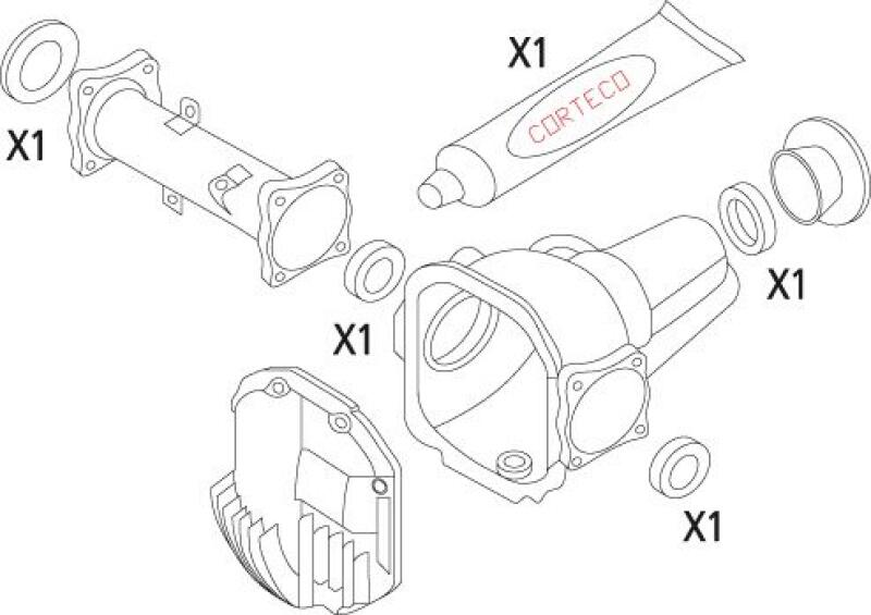 CORTECO Dichtungssatz, Differential