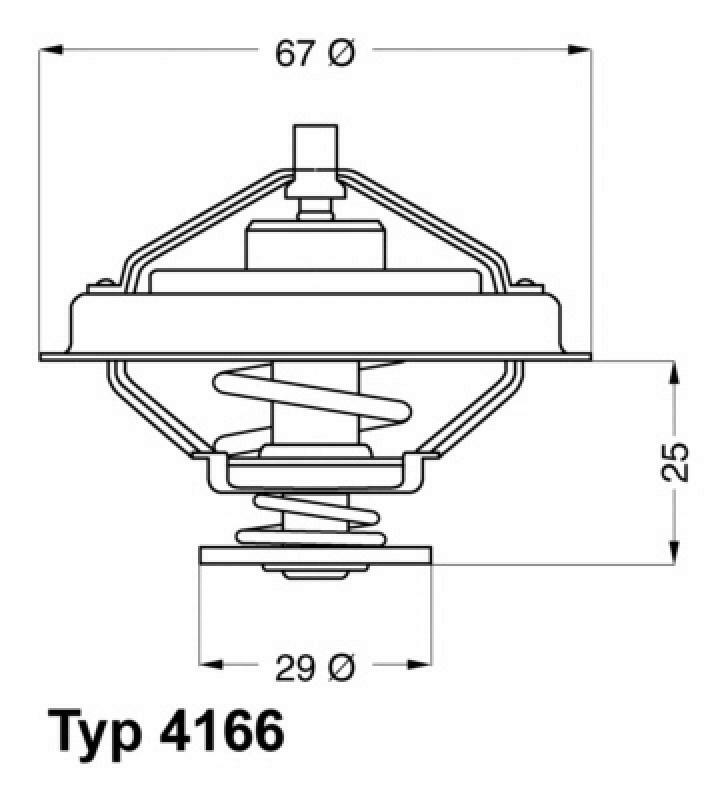 WAHLER Thermostat f&uuml;r K&uuml;hlmittel / K&uuml;hlerthermostat 4166.79D