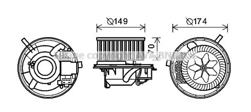 AVA QUALITY COOLING Innenraumgebläse