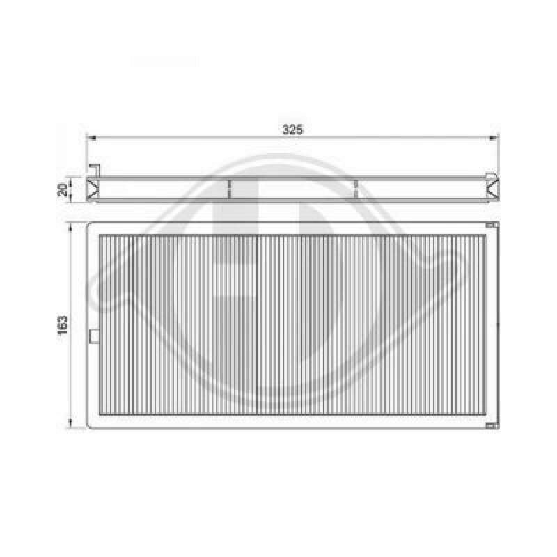 DIEDERICHS Filter, Innenraumluft DIEDERICHS Climate DCI0012