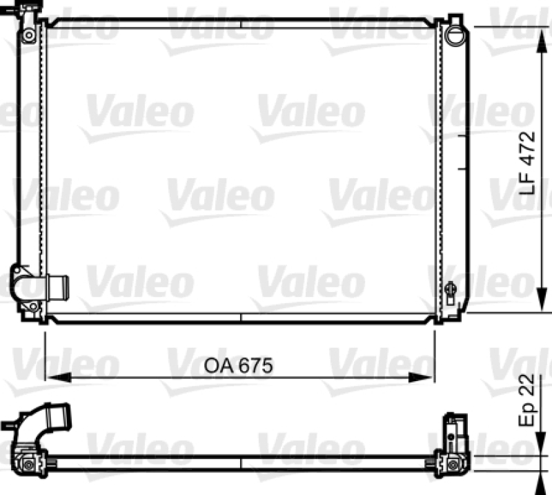 VALEO Radiator, engine cooling