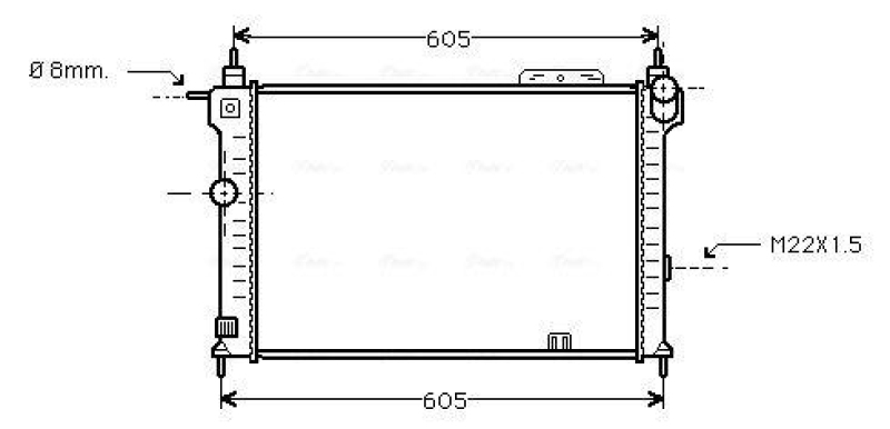 AVA QUALITY COOLING Radiator, engine cooling