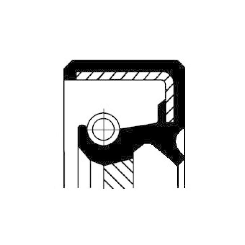 CORTECO Wellendichtring, Differential 19026774B