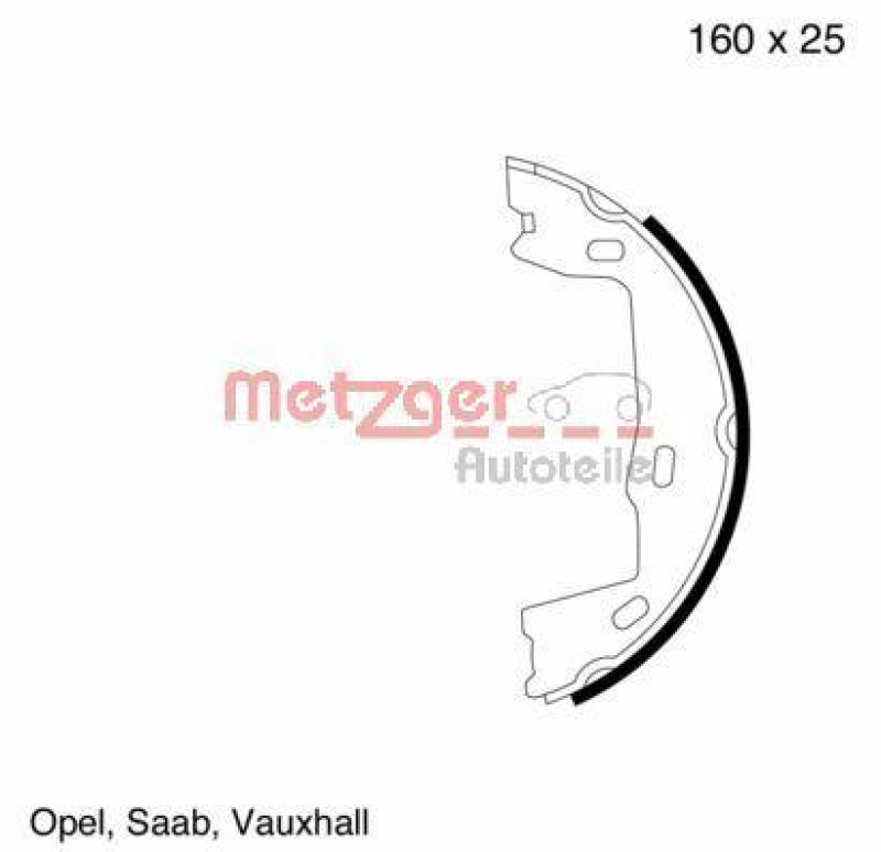 METZGER BREMSSCHEIBEN + METZGER BREMSBELÄGE + HANDBREMSBACKEN + MONTAGESATZ