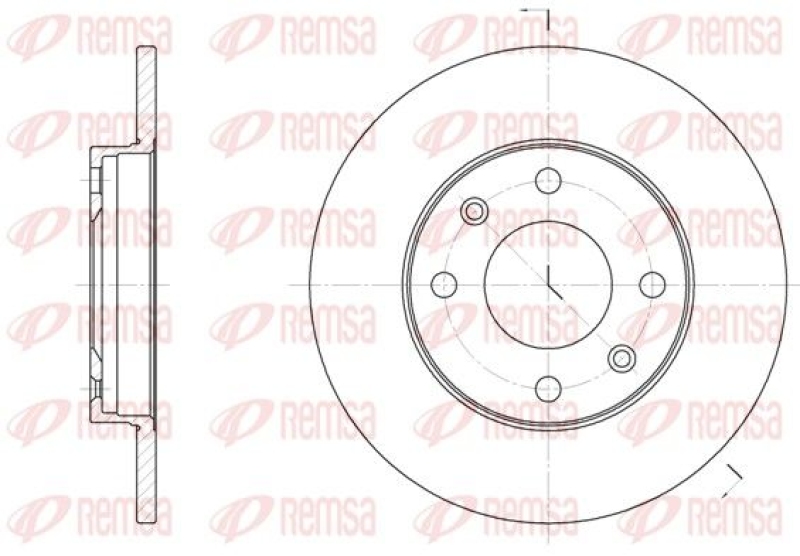 2x REMSA Brake Disc