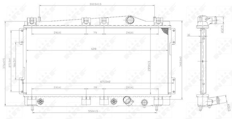 NRF Radiator, engine cooling
