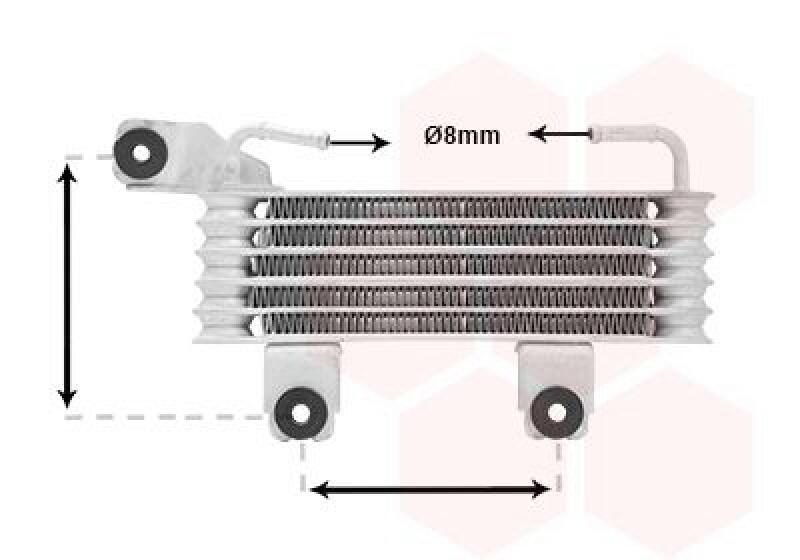 VAN WEZEL Oil Cooler, automatic transmission