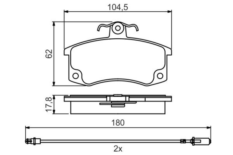 BOSCH Führungshülsensatz, Bremssattel