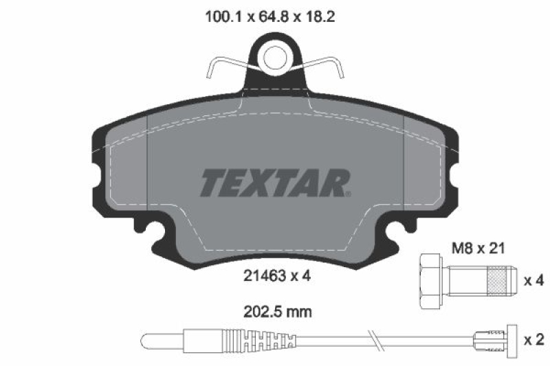 TEXTAR Brake Pad Set, disc brake Q+