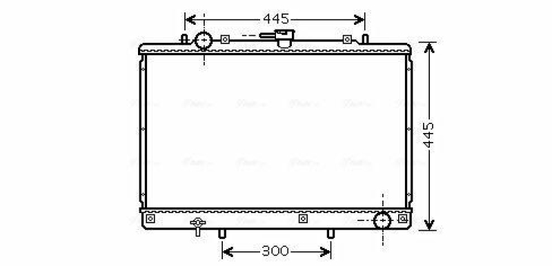 AVA QUALITY COOLING Radiator, engine cooling