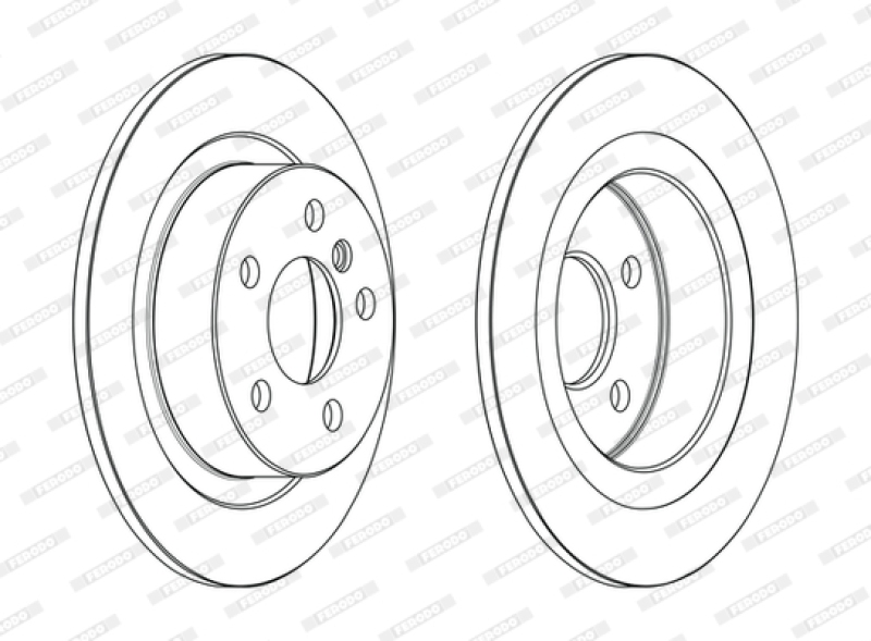 2x FERODO Bremsscheibe PREMIER