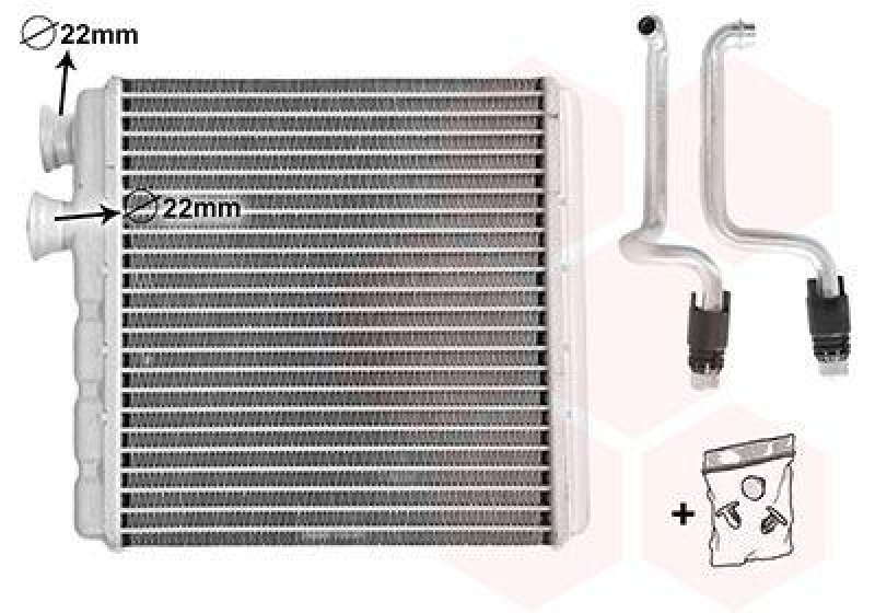 VAN WEZEL W&auml;rmetauscher, Innenraumheizung 58016707