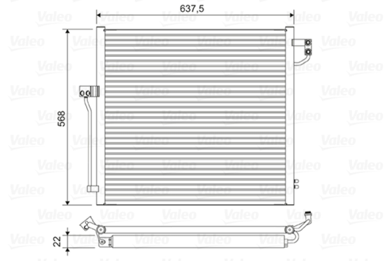 VALEO Kondensator, Klimaanlage