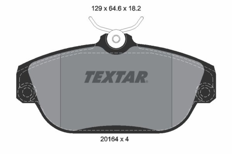 TEXTAR Bremsbelagsatz, Scheibenbremse Q+ 2016402