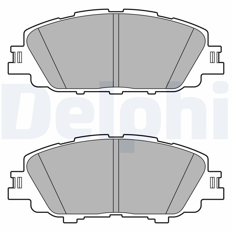 DELPHI Brake Pad Set, disc brake