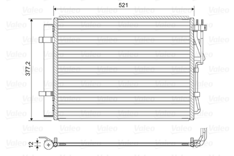 VALEO Kondensator, Klimaanlage 822624