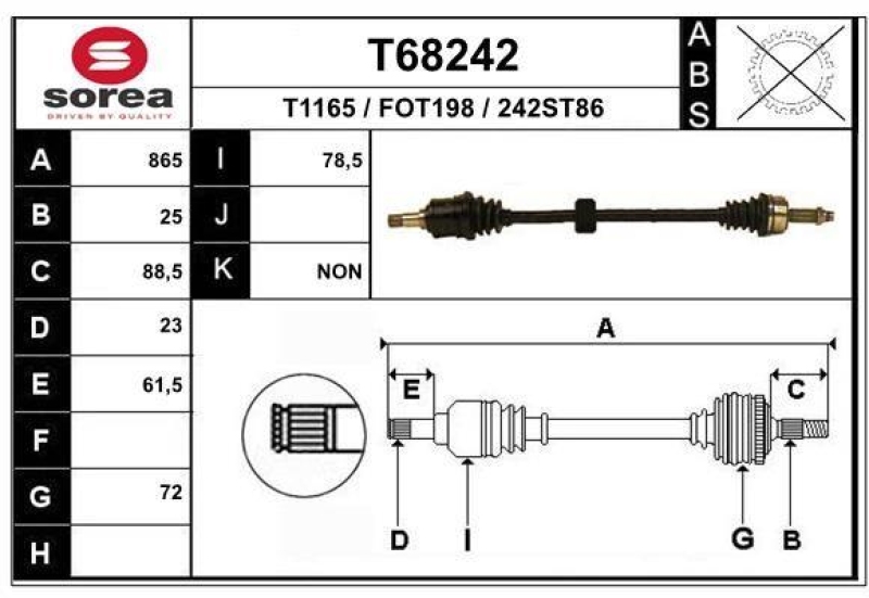 EAI Drive Shaft