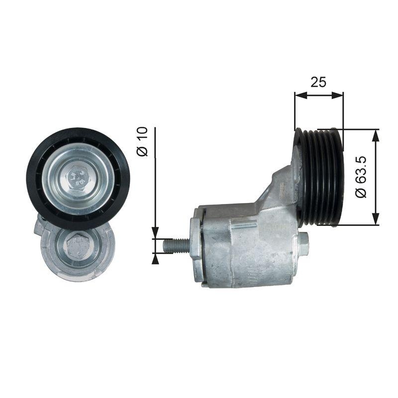 GATES Riemenspanner, Keilrippenriemen DriveAlign™