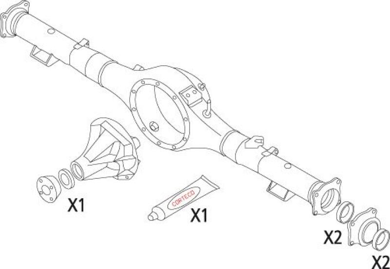 CORTECO Gasket Set, differential