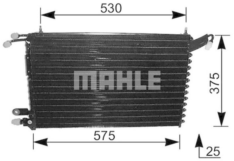 MAHLE Condenser, air conditioning BEHR