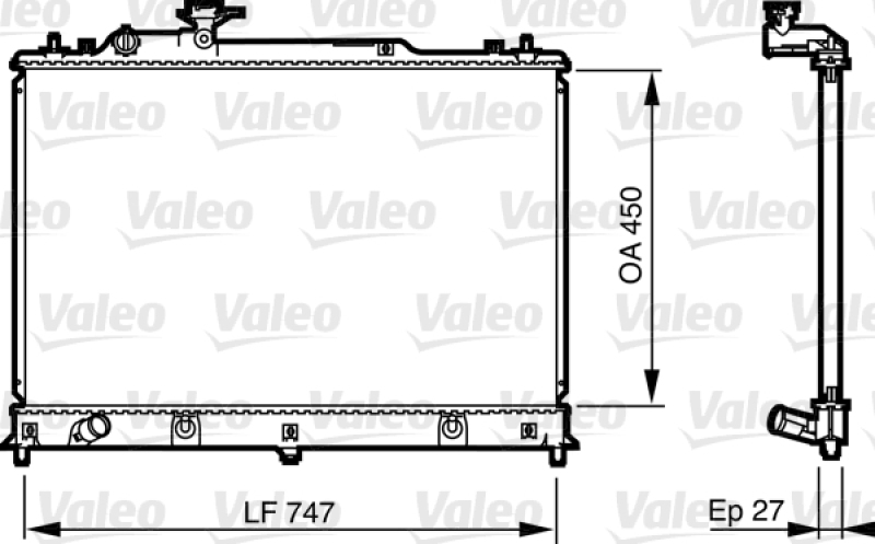 VALEO Radiator, engine cooling