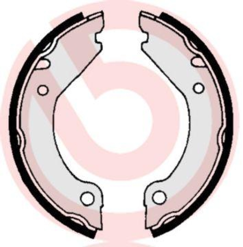 BREMBO Brake Shoe Set, parking brake ESSENTIAL LINE