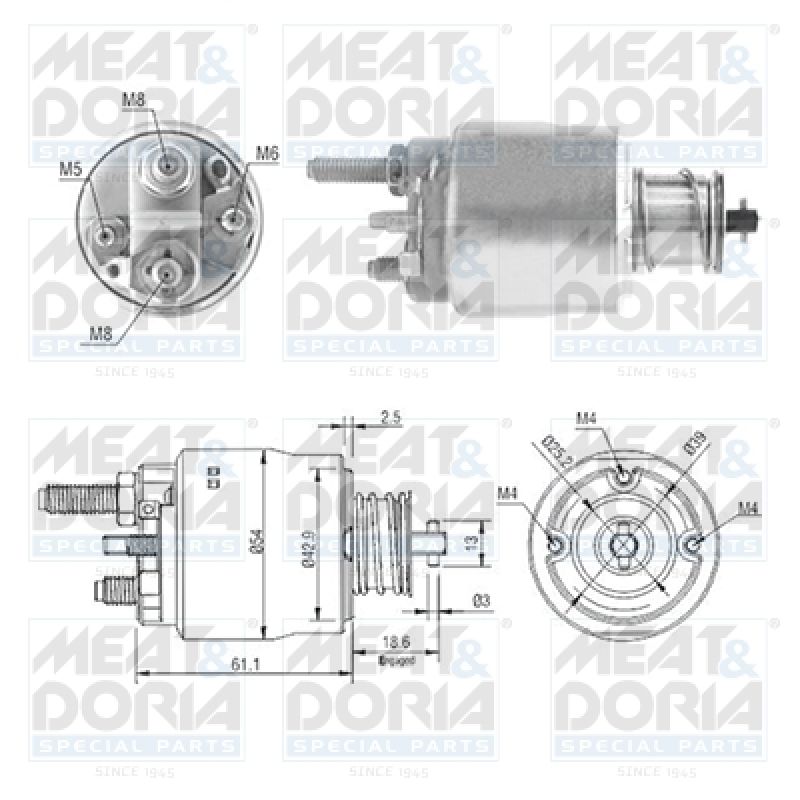 MEAT & DORIA Magnetschalter für Starter / Anlasser