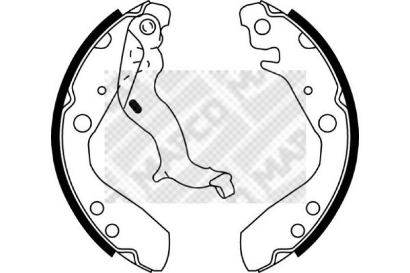 MAPCO Bremsbackensatz 8524