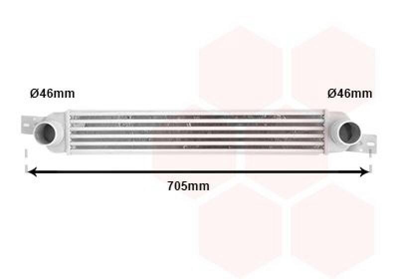 VAN WEZEL Intercooler, charger
