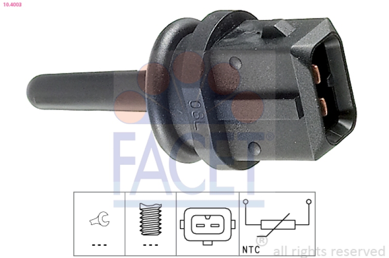 FACET Sensor, intake air temperature Made in Italy - OE Equivalent
