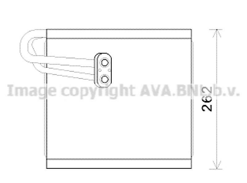 AVA QUALITY COOLING Evaporator, air conditioning
