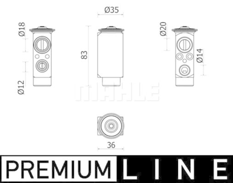 MAHLE Expansion Valve, air conditioning