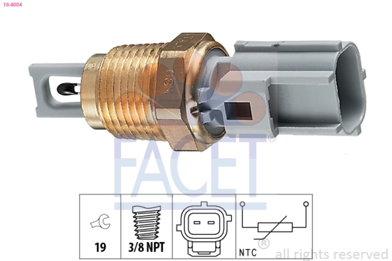 FACET Sensor, Ansauglufttemperatur Made in Italy - OE Equivalent