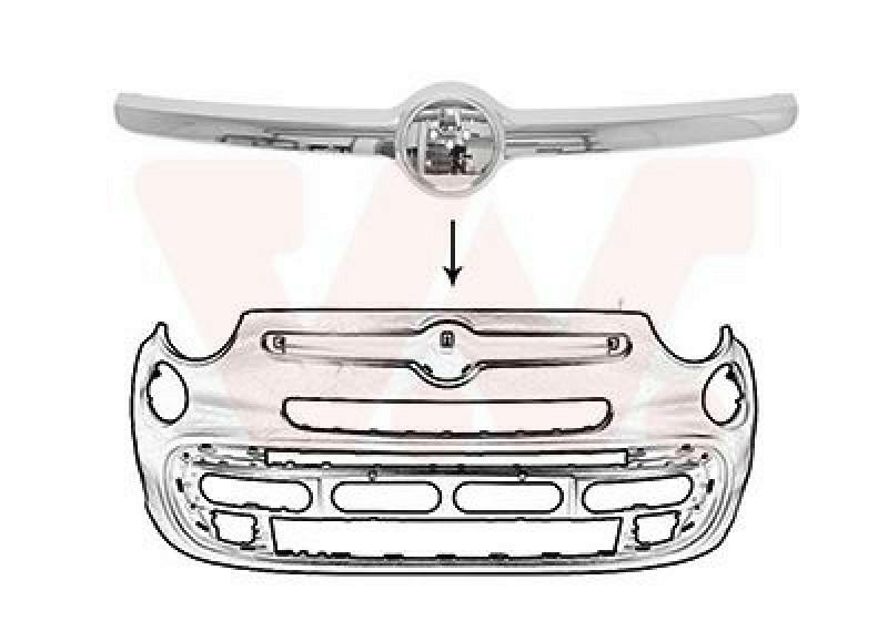 VAN WEZEL Trim/Protective Strip, radiator grille