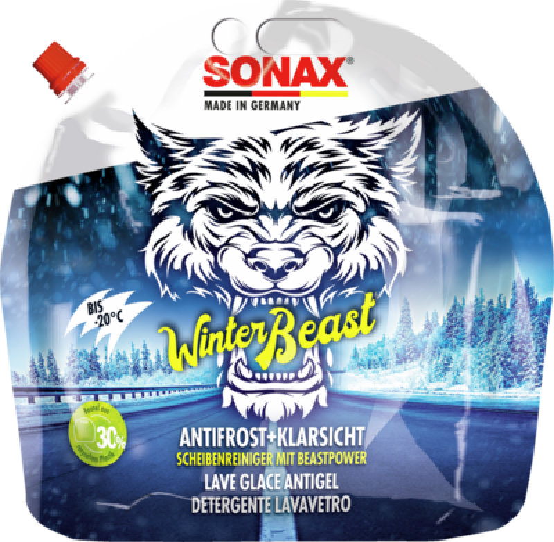 2x 3l SONAX Scheibenfrostschutz WinterBeast AntiFrost + KlarSicht bis -20 C