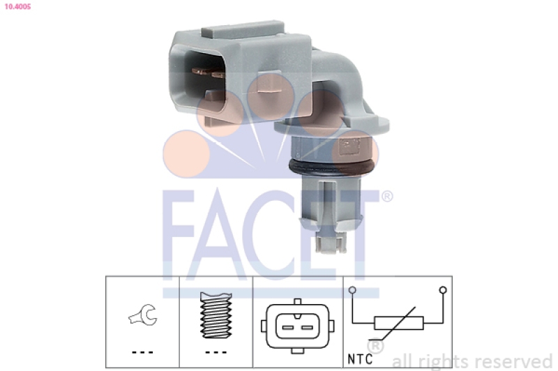 FACET Sensor, intake air temperature Made in Italy - OE Equivalent